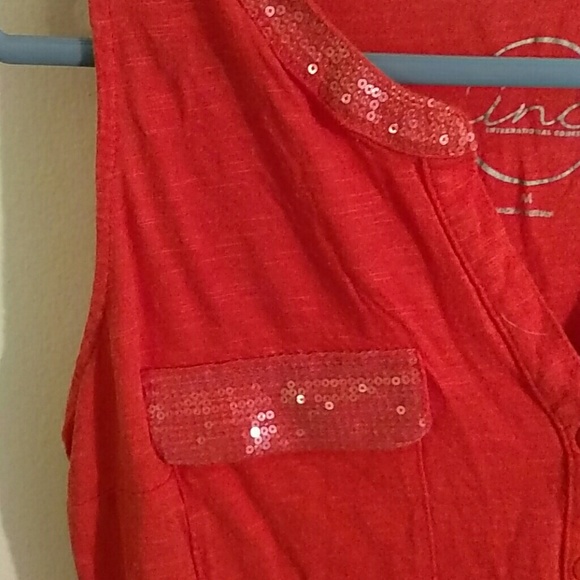 🌺Cute Inc orange sleeveless summer top - Picture 2 of 4